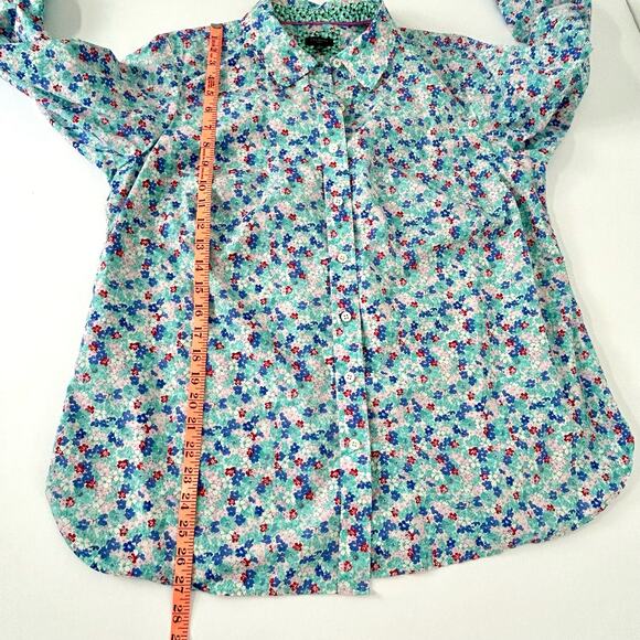 Talbots Floral Shirt Womens Size: X Lovely Ditsy Flowers Long Sleeve Button up - Picture 12 of 13